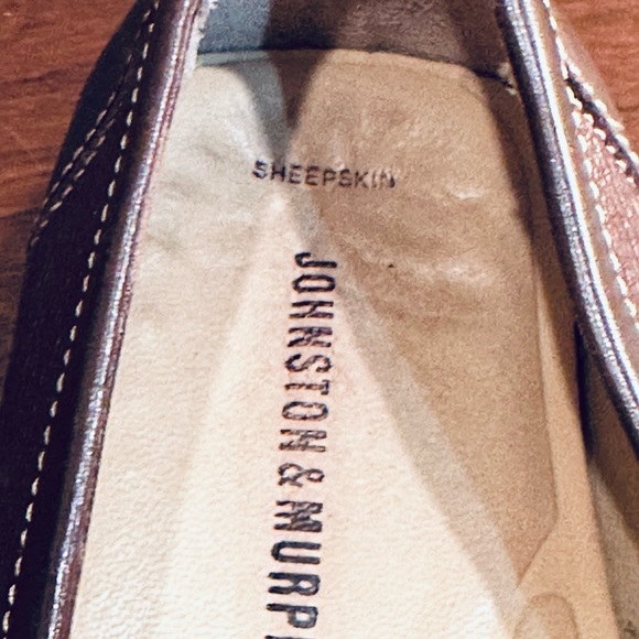 🌟HP🌟Johnston & Murphy Creswell Moc Toe Slip On Loafers Sheepskin Brazil 8.5 M - Picture 5 of 12